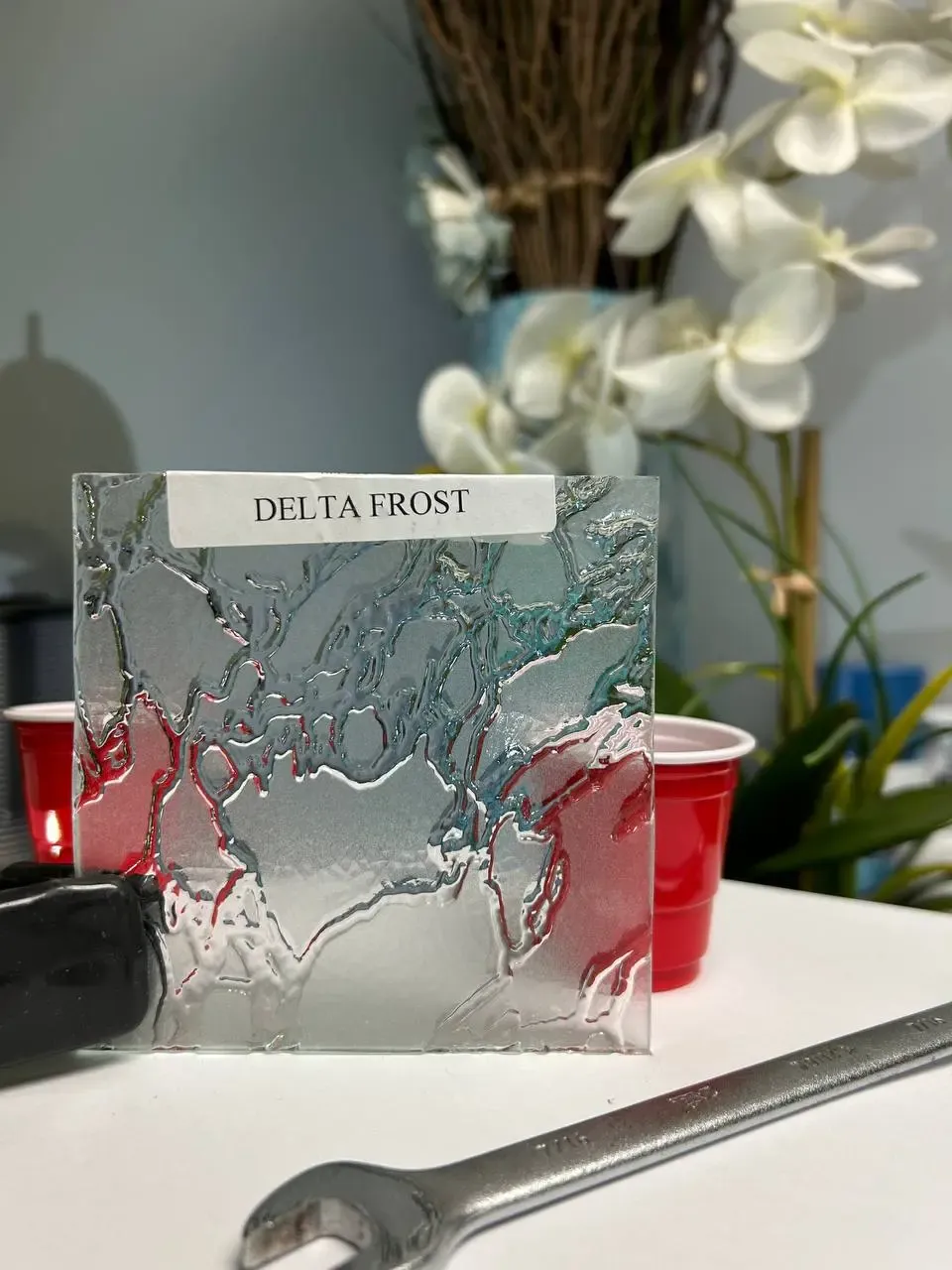 Delta Frost glass sample