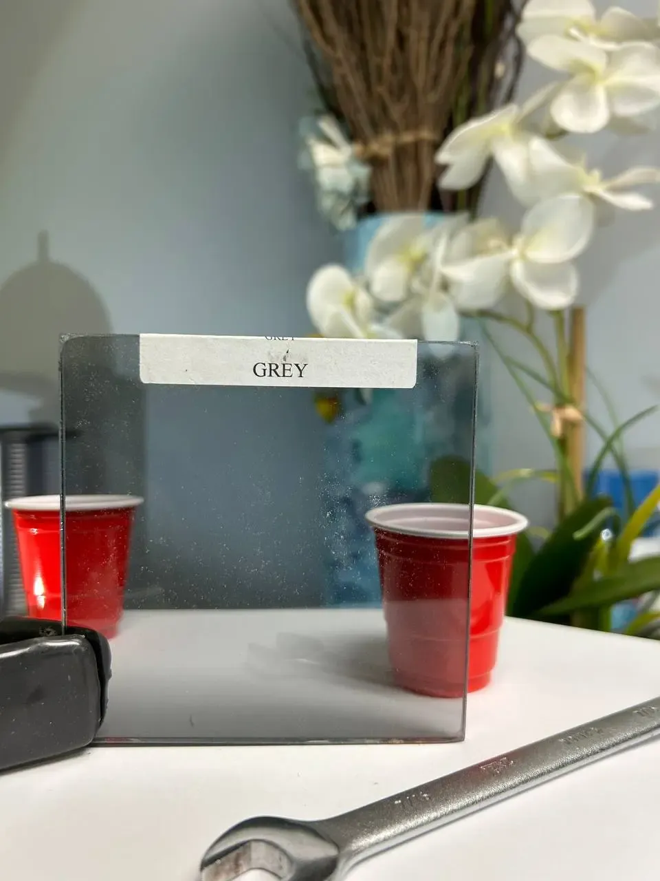 Grey glass sample