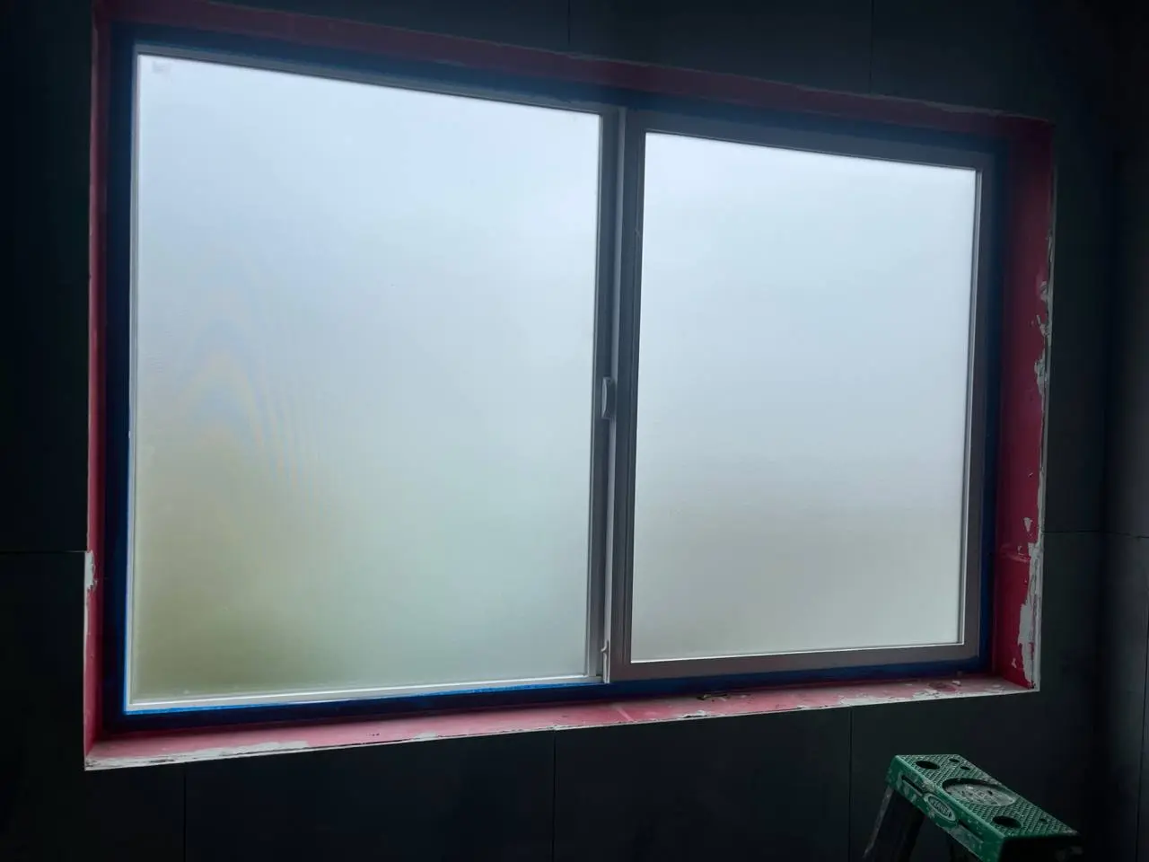 frosted window glass