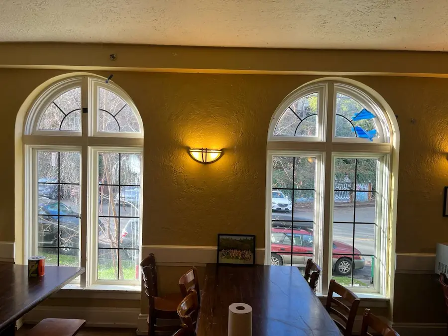 restaurant glass window