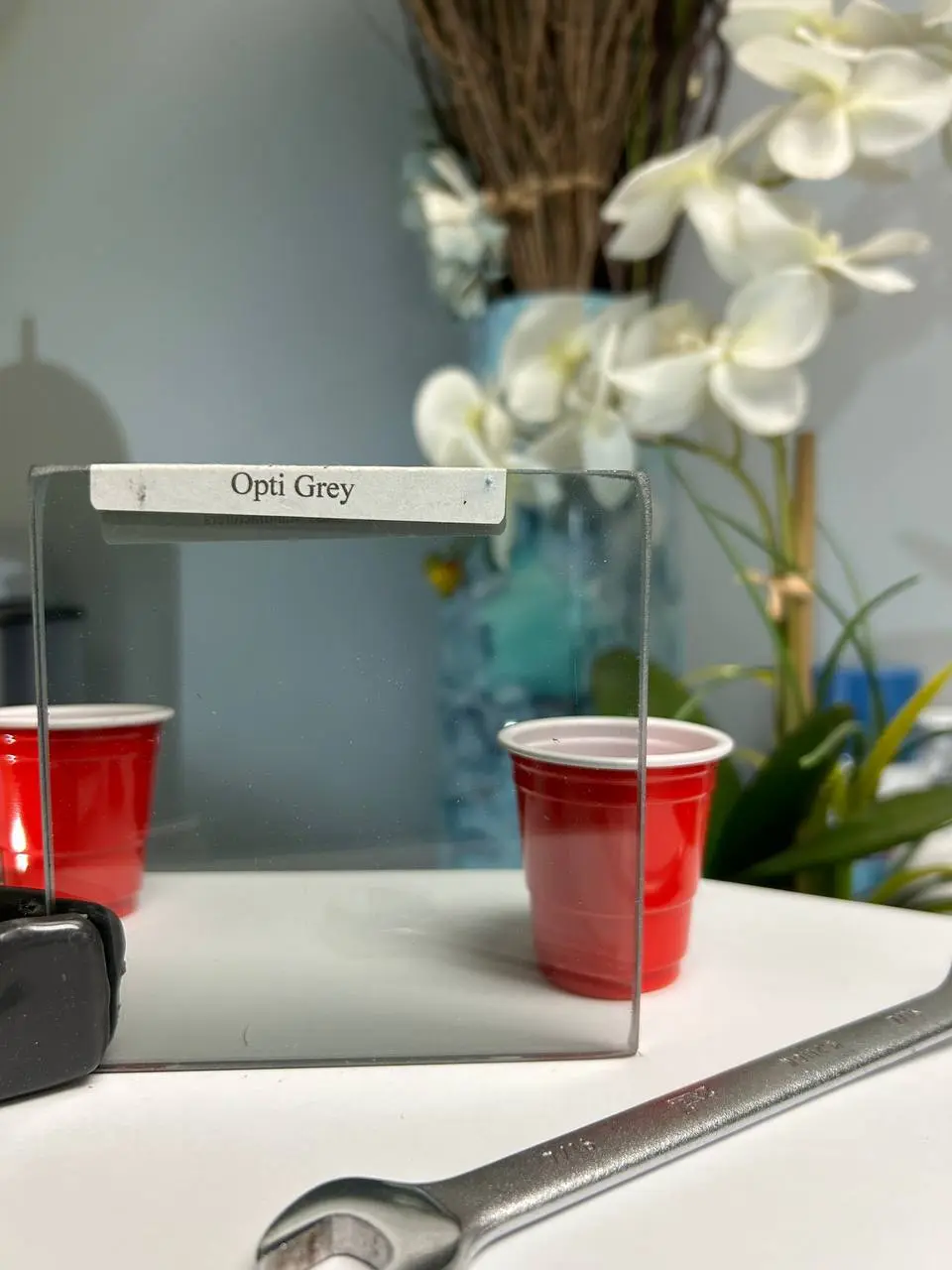 Light grey tinted glass for subtle glare control with a softer, clearer appearance.